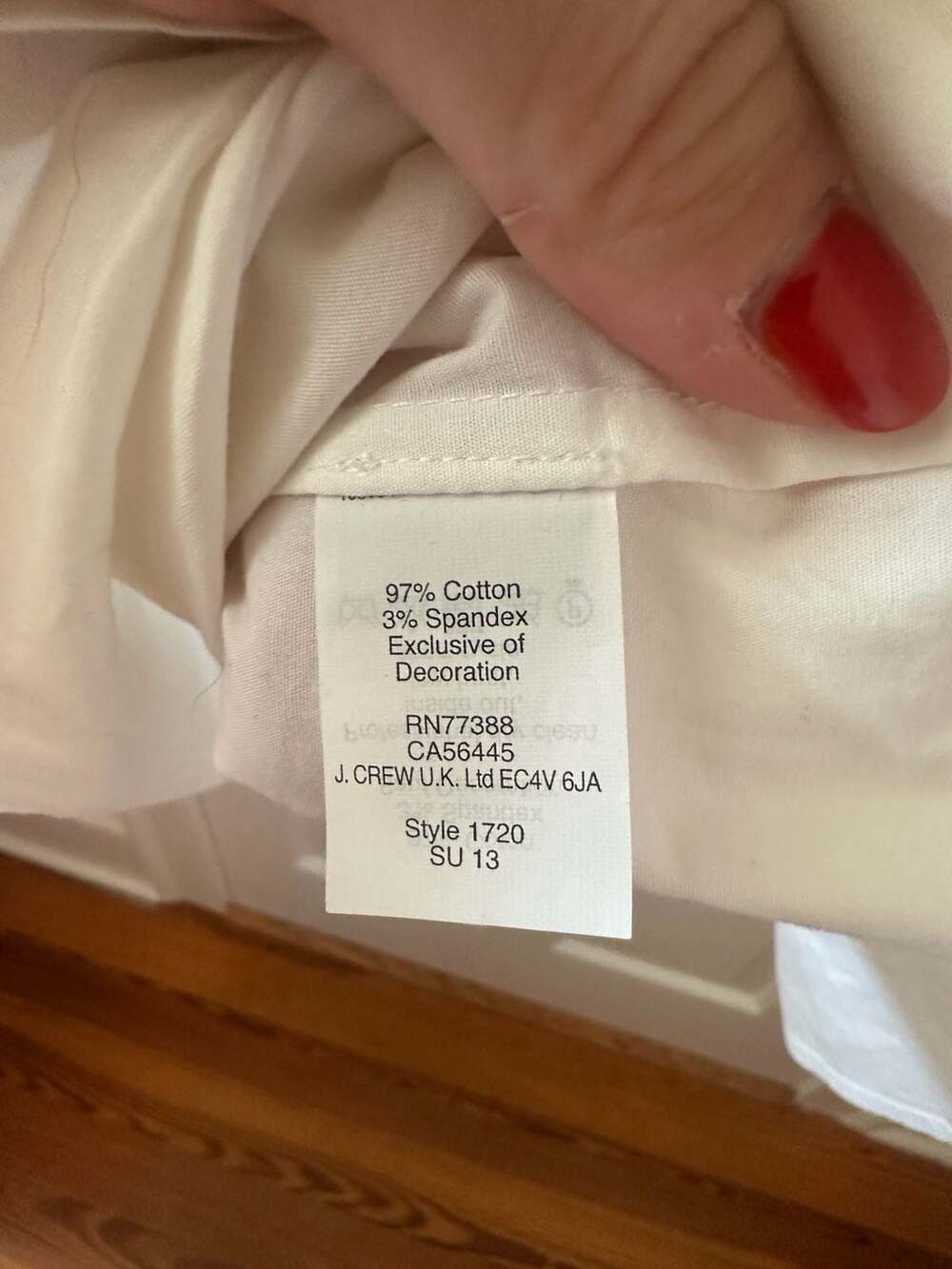 J. Crew White Embellished Collar Short-Sleeve Button-Up Shirt - Picture 7 of 8